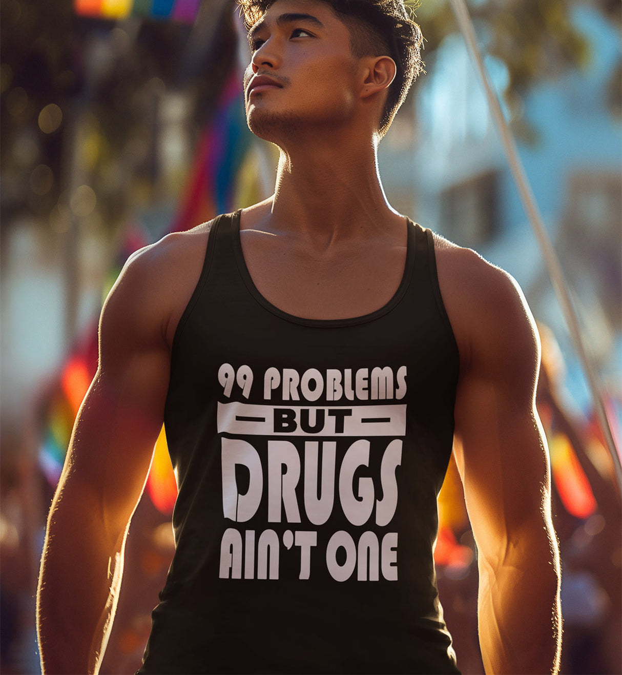 99 problems But Drugs Ain't NA dtg Tank Top