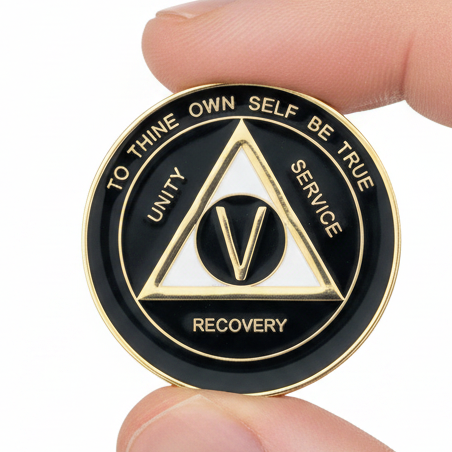 AA Medallion Black and Pearl