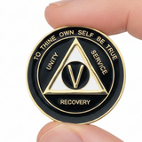 AA Medallion Black and Pearl