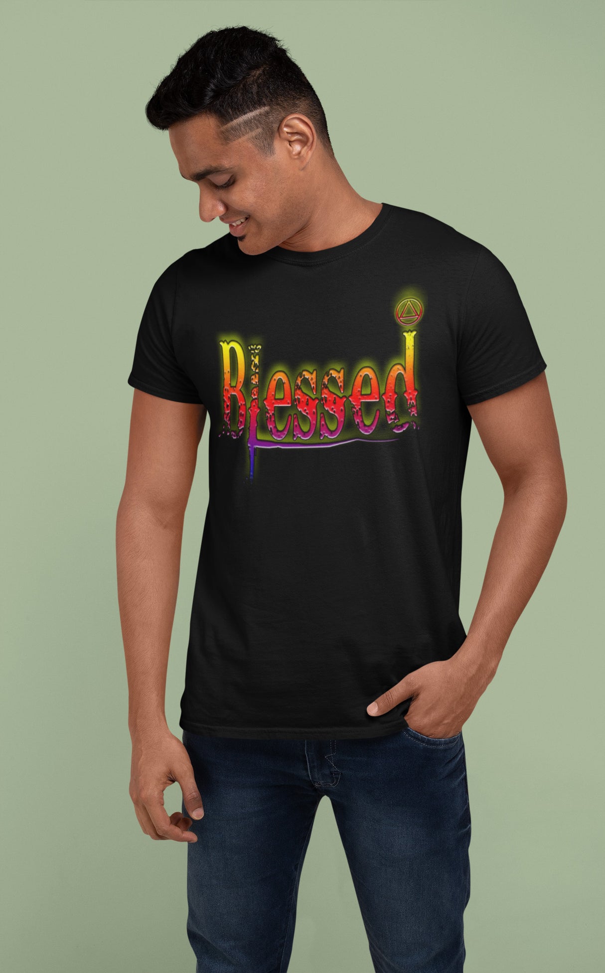 AA- Blessed V.1 SS  dtg Tee