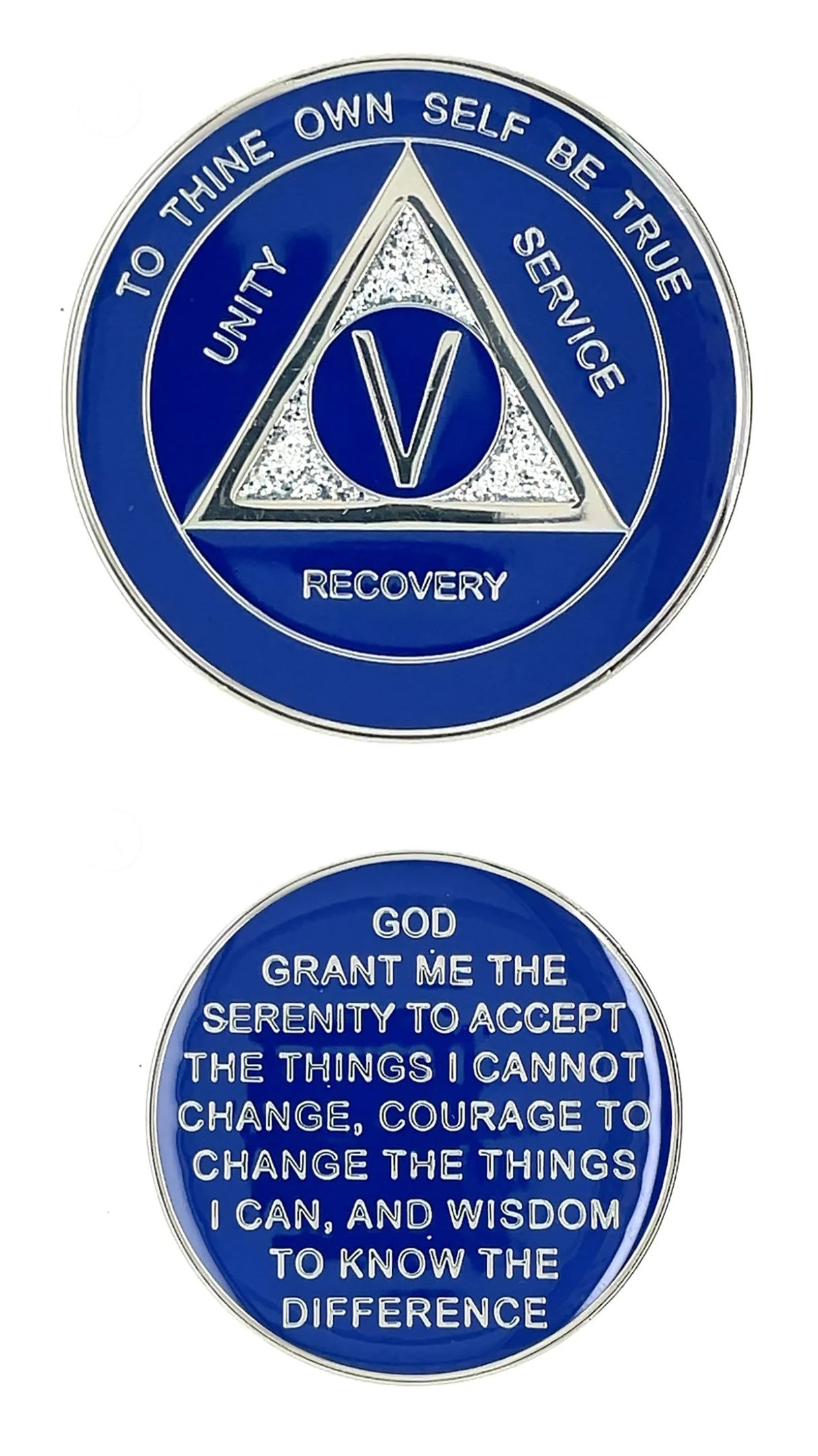 AA Medallion Blue And Silver