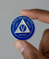 AA Medallion Blue And Silver