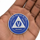 AA Medallion Blue And Silver