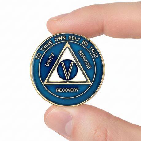 AA Medallion Blue and Pearl