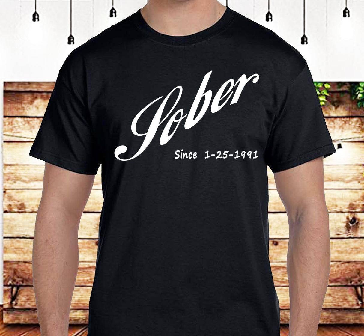 AA - Cola Style Sober Date Custom SS/LS Tee