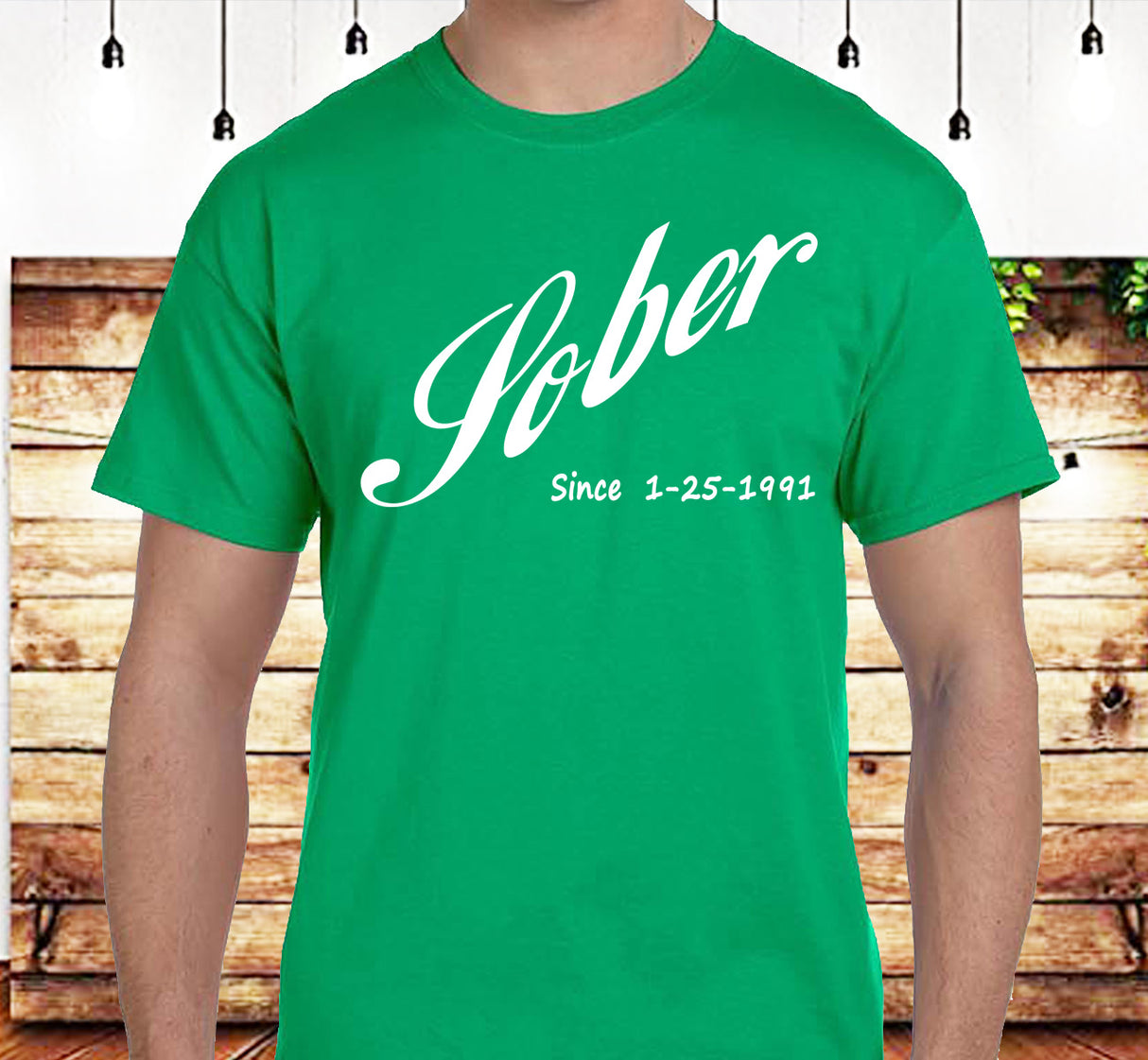 AA - Cola Style Sober Date Custom SS/LS Tee