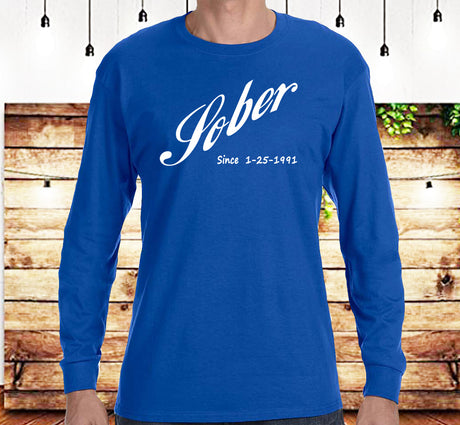 AA - Cola Style Sober Date Custom SS/LS Tee