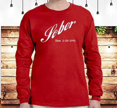 AA - Cola Style Sober Date Custom SS/LS Tee