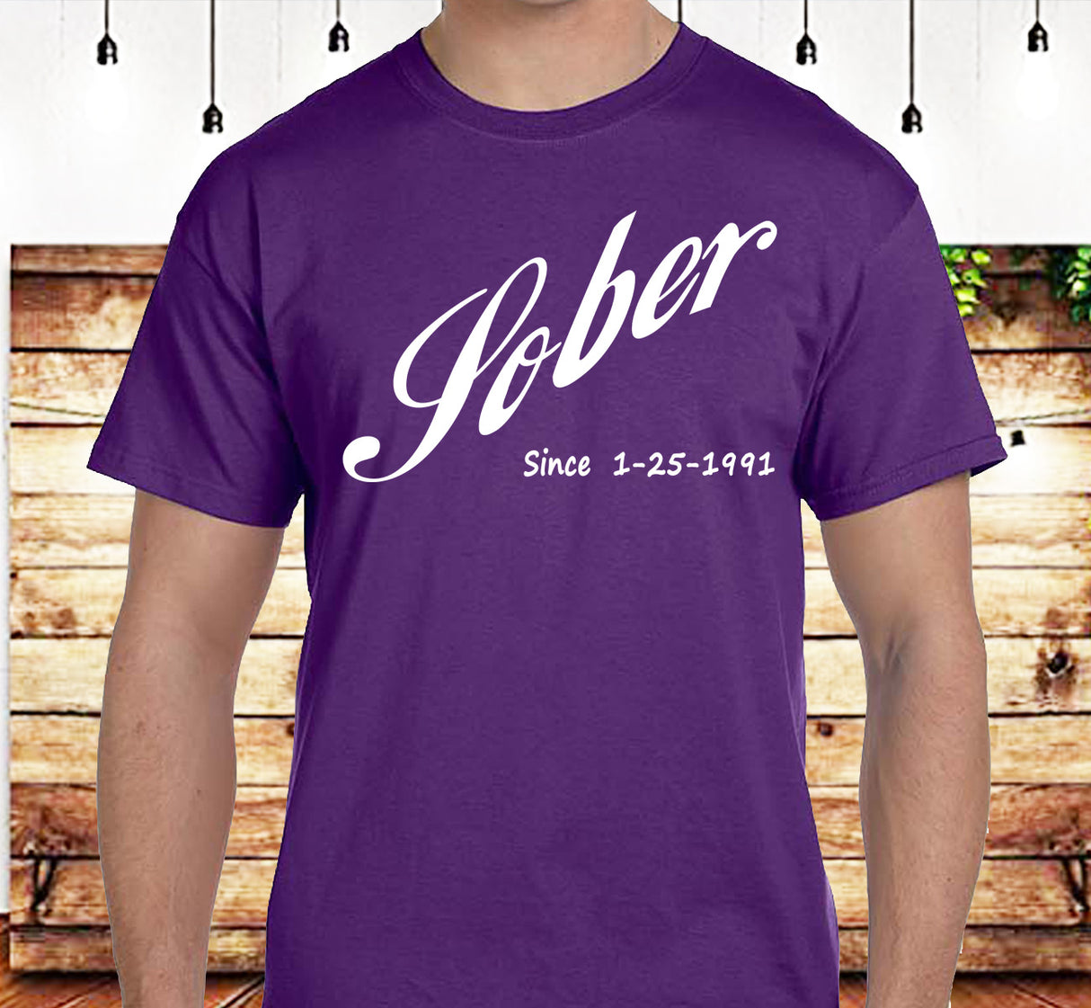 AA - Cola Style Sober Date Custom SS/LS Tee