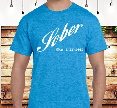 AA - Cola Style Sober Date Custom SS/LS Tee