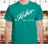 AA - Cola Style Sober Date Custom SS/LS Tee