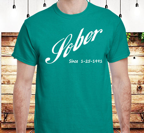 AA - Cola Style Sober Date Custom SS/LS Tee