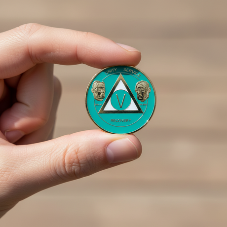 AA Founders Medallion Turquoise - 24hr-60 Yrs