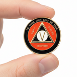 AA Medallion Orange and Black