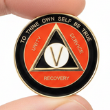 AA Medallion Orange and Black
