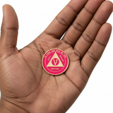 AA Medallion Pink And Pearl