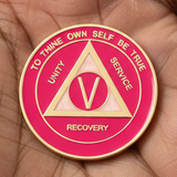 AA Medallion Pink And Pearl