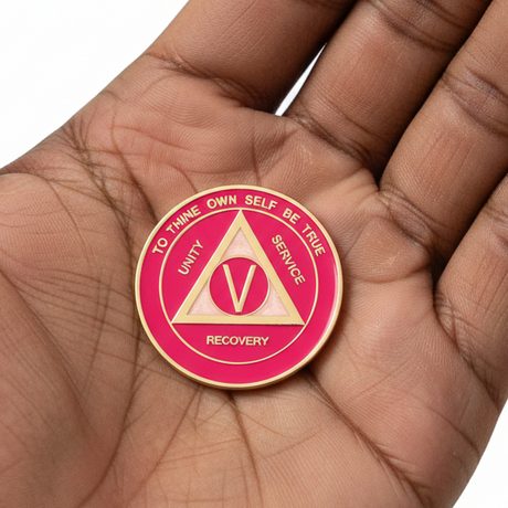 AA Medallion Pink And Pearl
