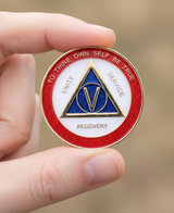 AA Medallion Red White and Blue