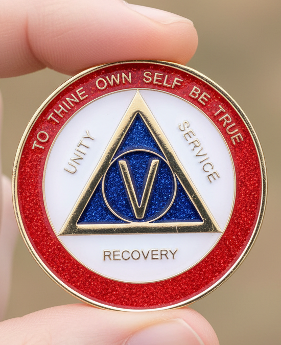 AA Medallion Red White and Blue