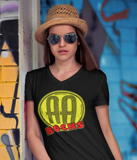 AA Rocks AA V-Neck Tee