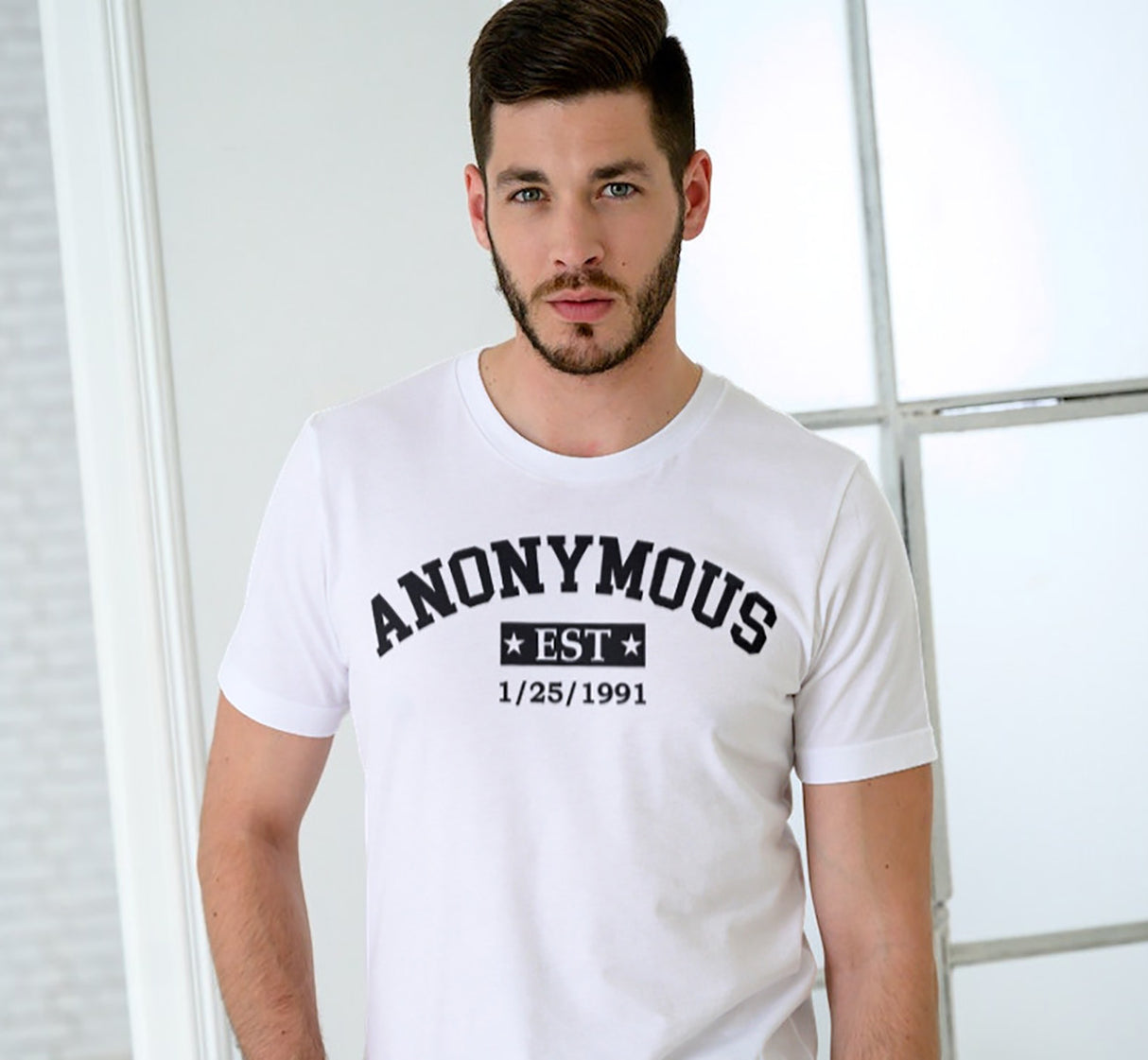 Custom Anonymous Est Clean Date Unisex Tee
