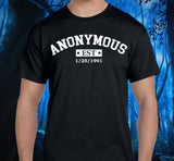 Custom Anonymous Est Clean Date Unisex Tee
