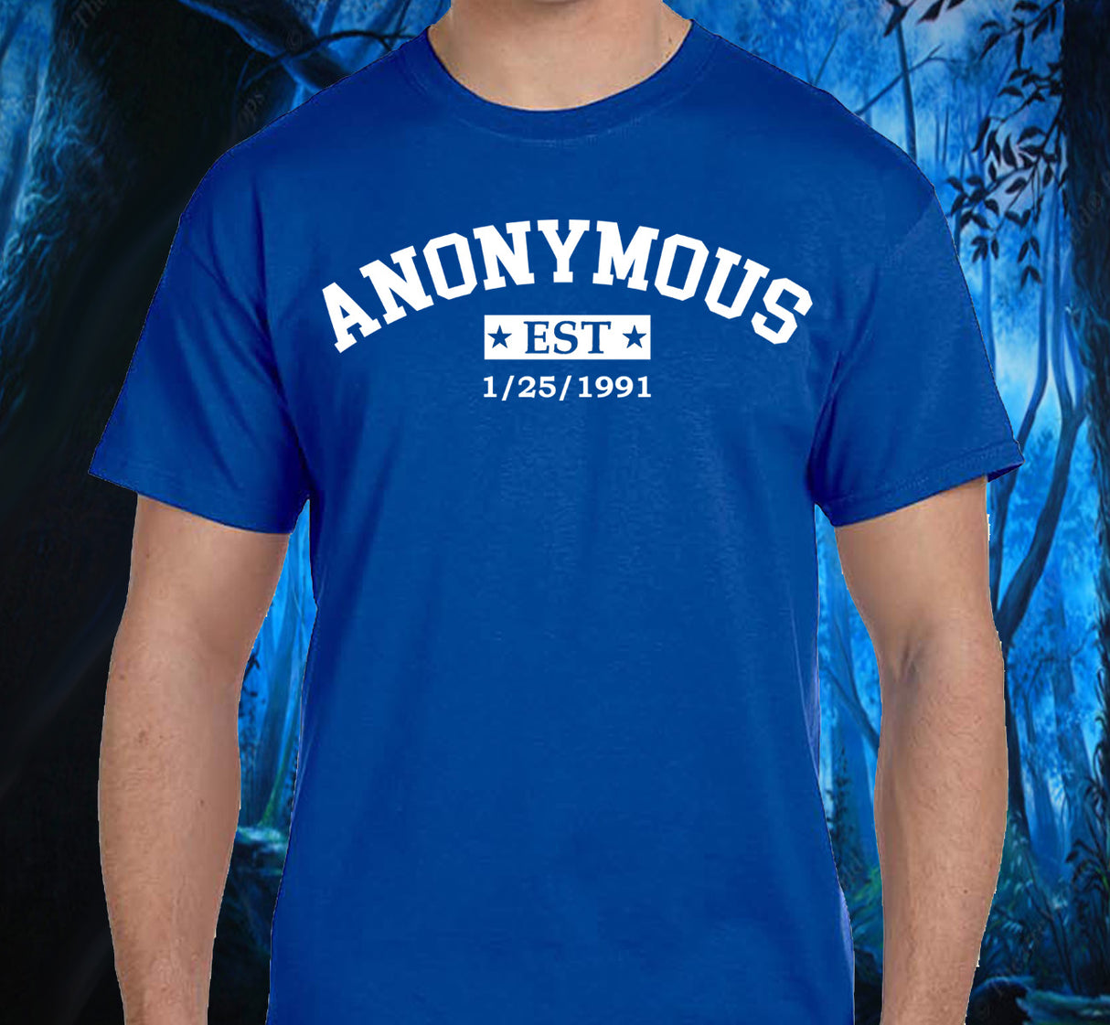 Custom Anonymous Est Clean Date Unisex Tee