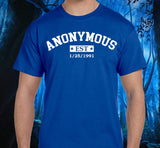 Custom Anonymous Est Clean Date Unisex Tee