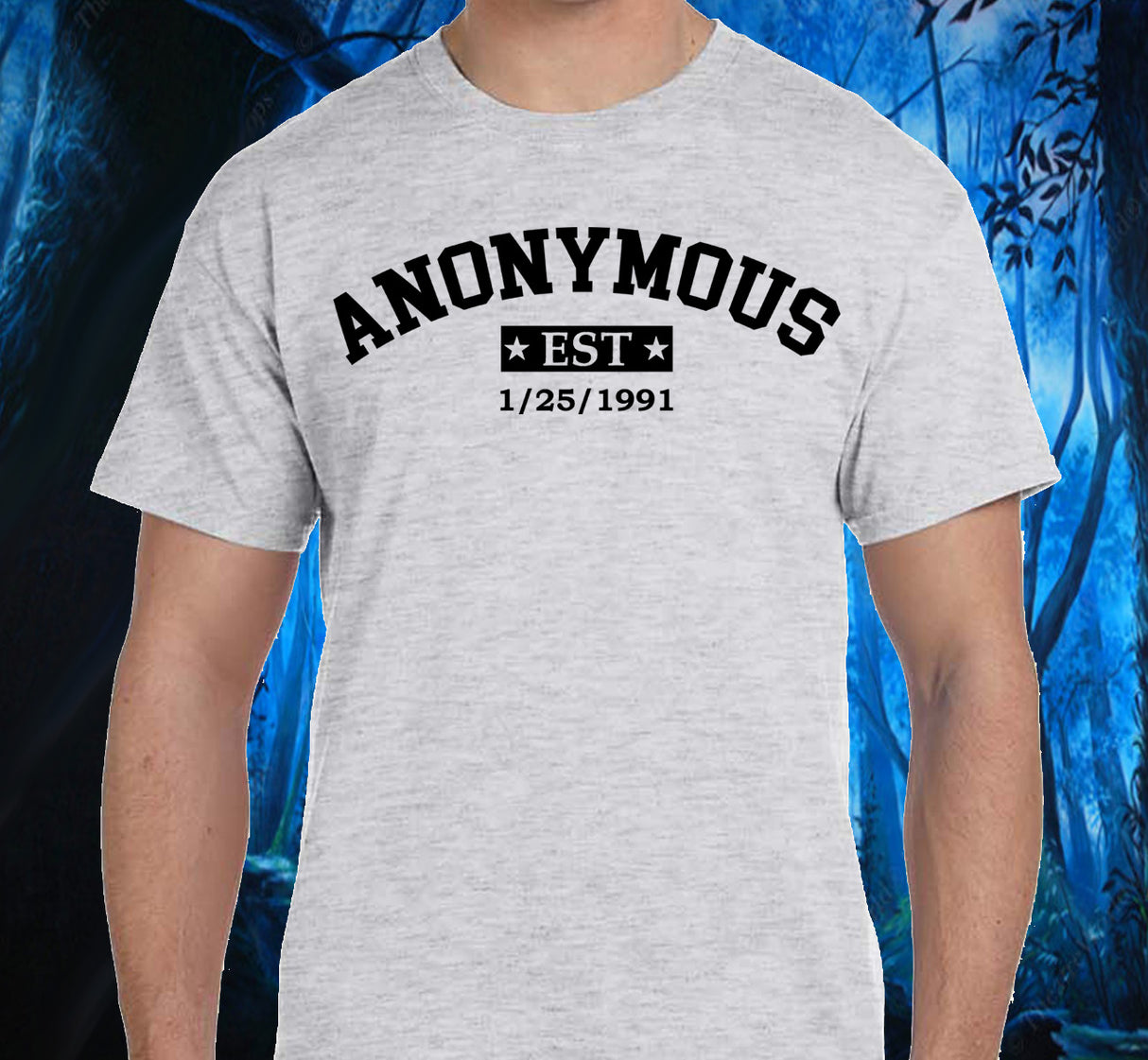 Custom Anonymous Est Clean Date Unisex Tee