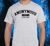 Custom Anonymous Est Clean Date Unisex Tee
