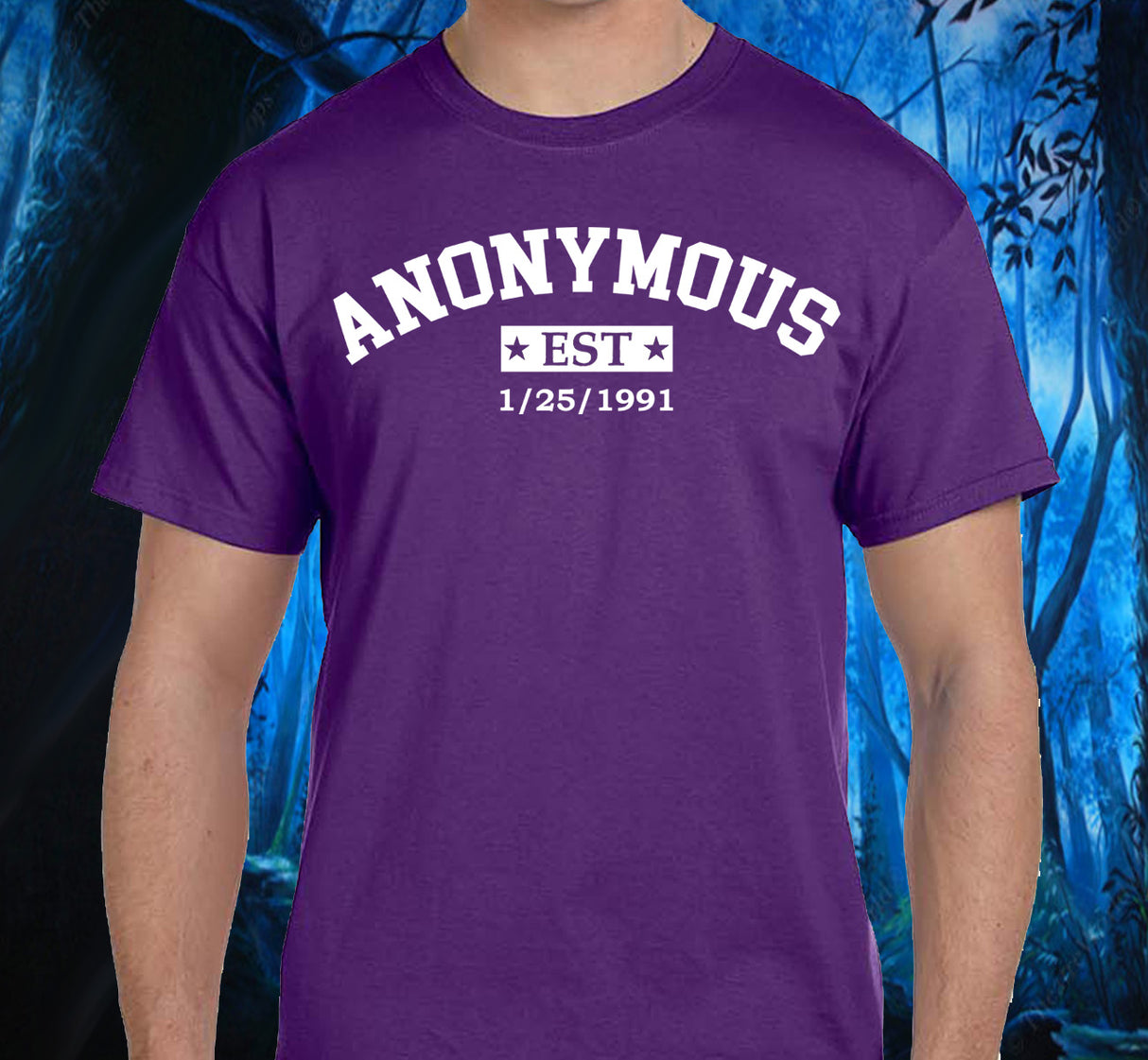 Custom Anonymous Est Clean Date Unisex Tee
