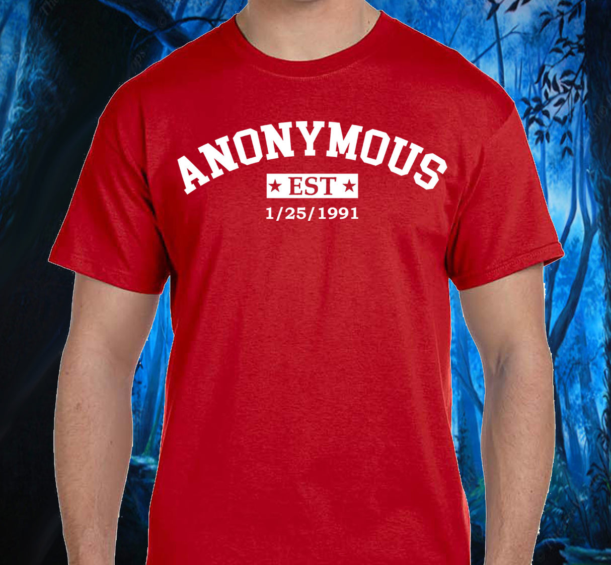 Custom Anonymous Est Clean Date Unisex Tee