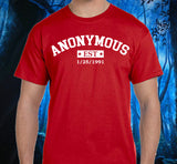Custom Anonymous Est Clean Date Unisex Tee