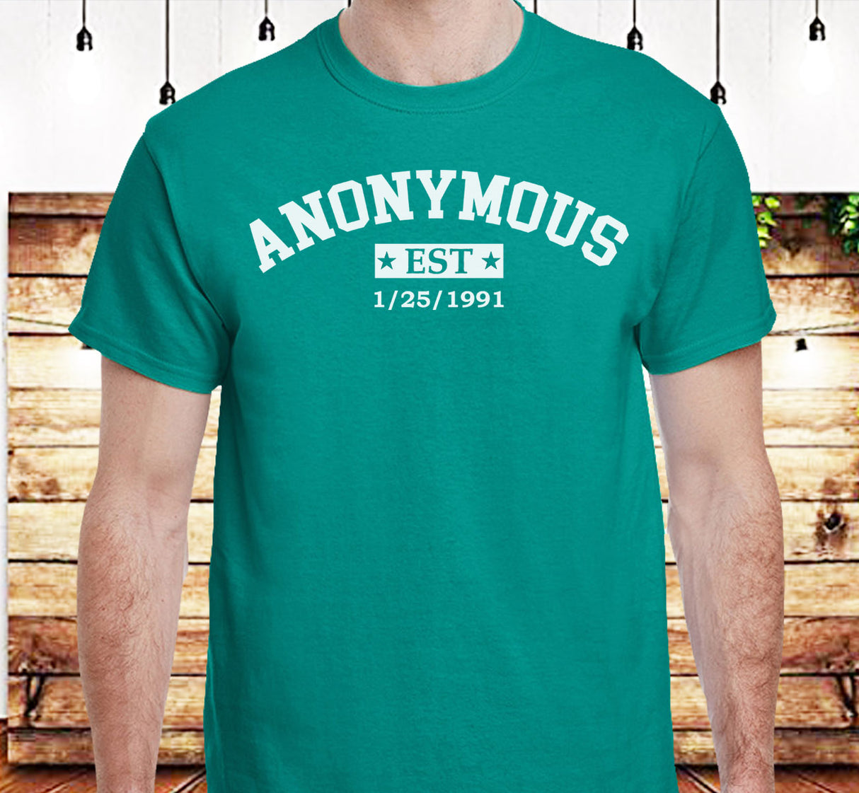 Custom Anonymous Est Clean Date Unisex Tee