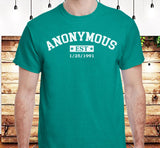 Custom Anonymous Est Clean Date Unisex Tee