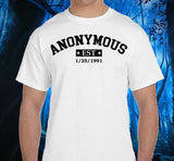 Custom Anonymous Est Clean Date Unisex Tee