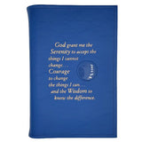 Cover-AA Large Print Big Book Cover w/ Serenity Prayer & Medallion Holder