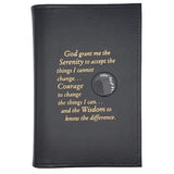 Cover-AA Single Book Cover for Large Print Paperback Big Book with Serenity Prayer and Coin Holder