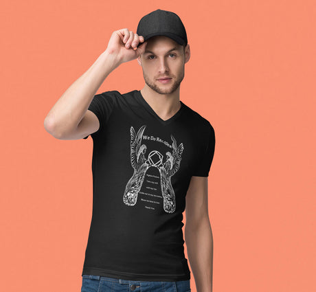 3rd Step Prayer Angel V-neck Tee