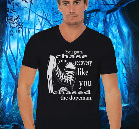 Chase Your Recovery V-neck Tee