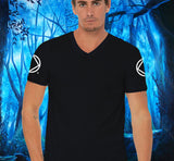 Symbols On Sleeve V-neck Tee