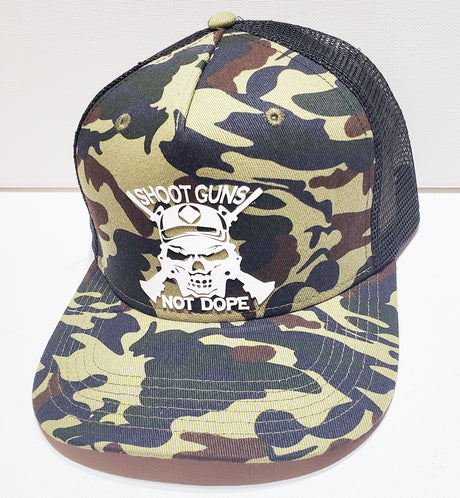 Trucker Cap- Shoot Guns Not Dope