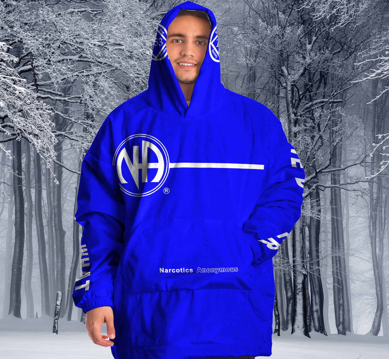 NAWEARS: Narcotics Anonymous - Basic Text Snug Hoodie - AOP – nawears