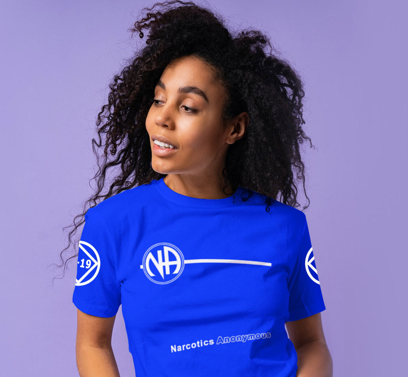 NA SHIRTS, Narcotics Anonymous Shirt, BASIC TEXT CLEAN DATE TEE