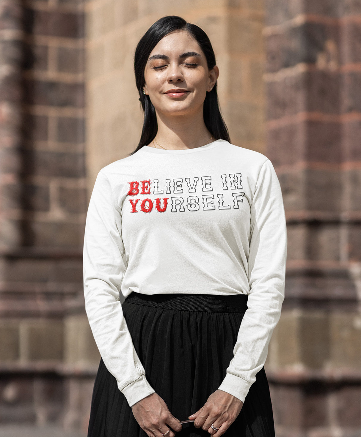 Believe In Yourself Long Sleeve dtg Tee