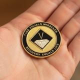 NA Recovery Medallion  Black & Gold