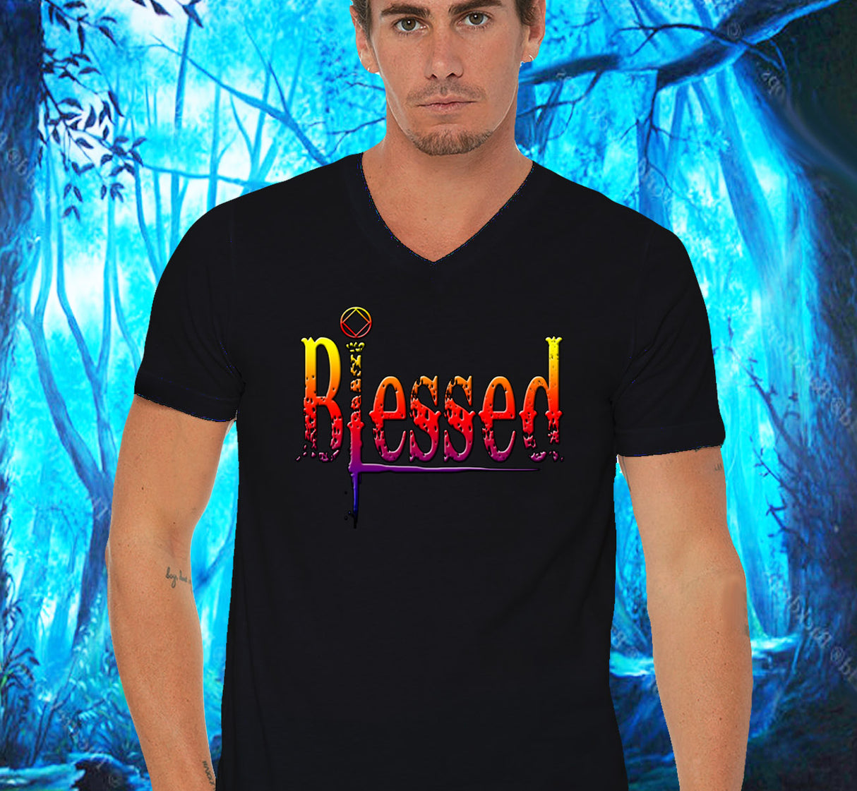 Blessed V.1 V-neck Tee