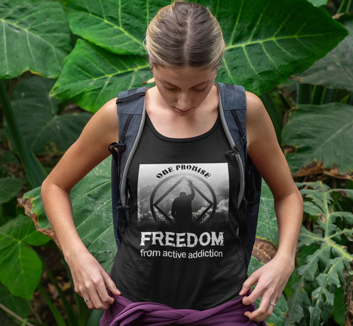 Blessed With Freedom NA Racerback Tank