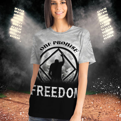 Blessed With Freedom AOP T-shirts